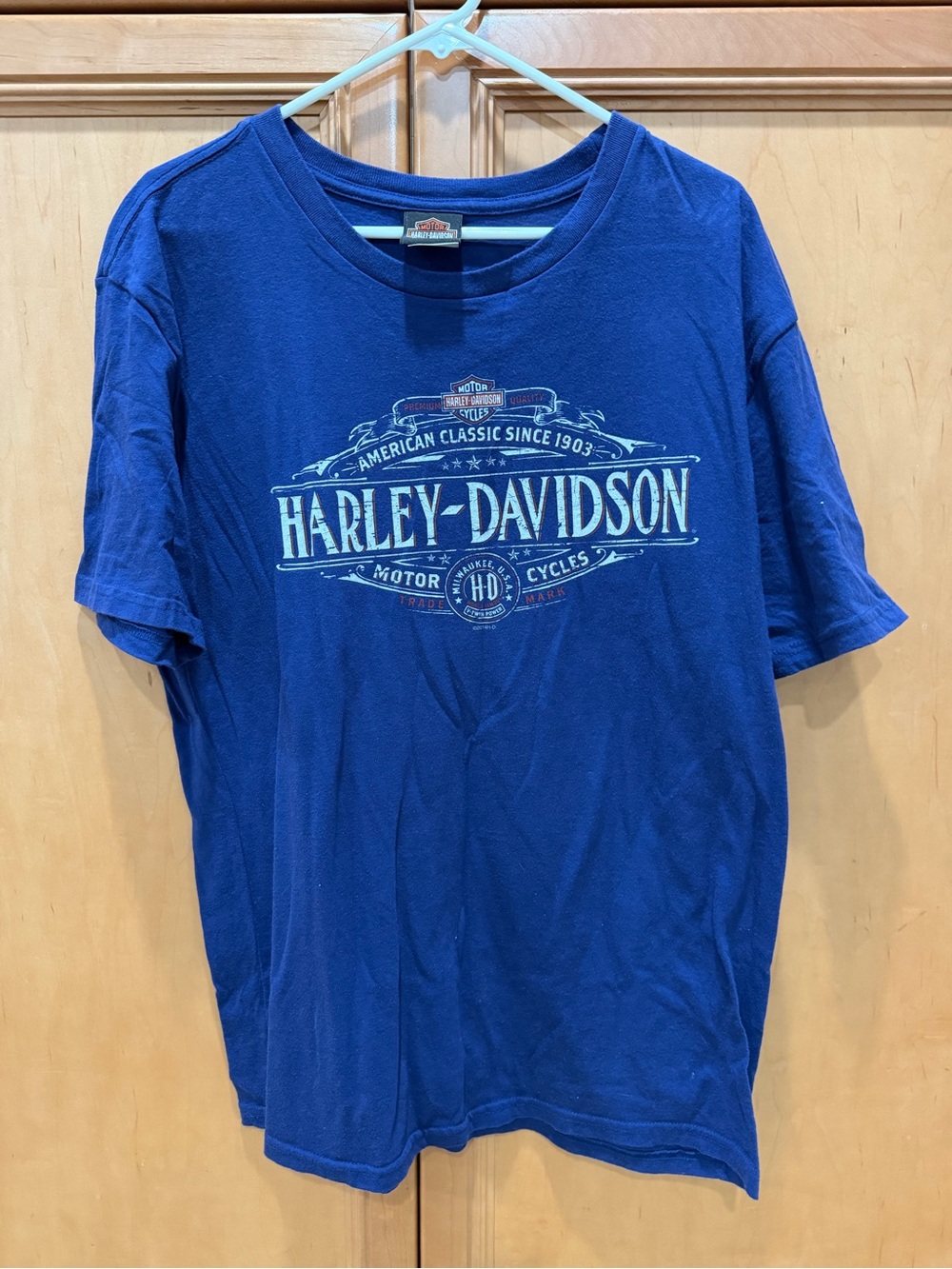 Destination Harley-Davidson Silverdale WA Royal Blue Graphic Logo Tee